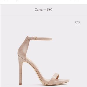 Brand New Aldo Caraa Nude Heels (sz 7)
